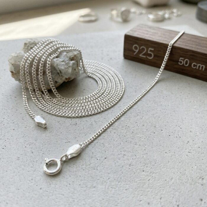 Klassisk pansarkedja i högkvalitativt 925 sterling silver från Kim Färm Guldsmide.
